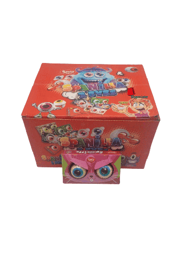 [002316 Gummy Candy (Spanilla, 2 Eyes, 24 x 6 pieces) Bonbons Gélifié (Spanilla, 2 Eyes, 24 x 6 Pièces) Bonbons Gelifie (Spanilla, 2 Eyes, 24 x 6 Pieces)حلوى جيلي (إسبانية، عينان، 24 × 6 قطع) ] Gummy Candy (Spanilla, 2 Eyes, 24 x 6 pieces)
