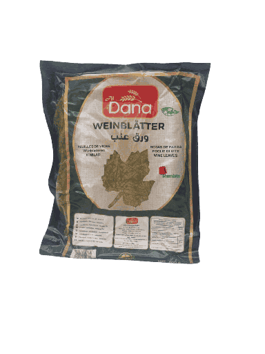 [002342 Grape Leaves (Dana, Vacuum Packed, 300 gm, 24 Pieces) Feuilles De Vigne (Dana, Sous Vide, 300 gm, 24 Pièces) Feuilles De Vigne (Dana, Sous Vide, 300 gm, 24 Pieces)ورق العنب (دانا, مسحوب من الهواء, 300 غرام, 24 وحدة) ] Grape Leaves (Dana, Vacuum Packed, 300 gm, 24 Pieces)