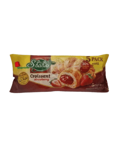 [002349 Strawberry Croissant (Shahia, 5x48g, 6 Pieces) Croissant Fraise (Shahia, 5x48 gm, 6 Pièces) Croissant Fraise (Shahia, 5x48 gm, 6 Pieces)كرواسون الفراولة (شهية، 5 × 48 جم، 6 قطع) ] Croissant Fraise (Shahia, 5x48 gm, 6 Pièces)
