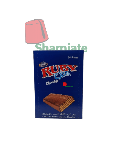 [002457 Chocolate-Coated Cocoa Cream Wafer (Ruby, 24 x 12 pieces) Gaufrette à la Crème de Cacao Enrobée de Chocolat (Ruby, 24 X 12 Pièces) Gaufrette a la Creme de Cacao Enrobee de Chocolat (Ruby, 24 X 12 Pieces)ويفر بكريمة الكاكاو مغطى بالشوكولاتة (روبي، 24 × 12 قطعة) ] Gaufrette à la Crème de Cacao Enrobée de Chocolat (Ruby, 24 X 12 Pièces)