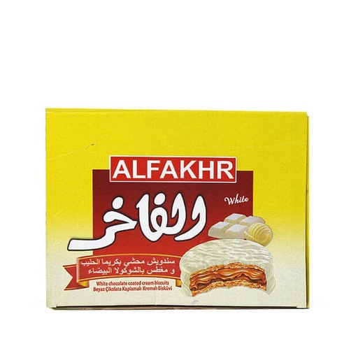 [3008 Cookies (Al Fakhr, White Chocolate, 30 gm, 12 x 12 Pieces) Biscuits (Al Fakhr, Chocolat Blanc, 30 gm, 12 x 12 Pièces) Biscuits (Al Fakhr, Chocolat Blanc, 30 gm, 12 x 12 Pieces)كوكيز (الفاخر, شكولا بيضاء, 30 غرام, 12 x12وحدة) ] Biscuits (Al Fakhr, Chocolat Blanc, 30 gm, 12 x 12 Pièces)