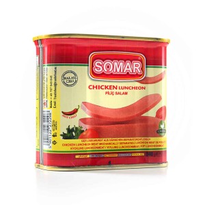 [3011 Canned Poultry Luncheon (Somar, 340 gm, 24 Pieces) Luncheon Viande De Poulet (Somar, 340 gm, 24 Pièces) Luncheon Viande De Poulet (Somar, 340 gm, 24 Pieces)لحم دجاج معلب (سومار, بلا, 340 غرام, 24 وحدة) ] Luncheon Viande De Poulet (Somar, 340 gm, 24 Pièces)