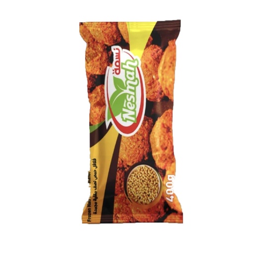 [5022 Frozen Falafel (Nesmah, Hommos, 400 gm, 20 Pieces) Falafel Surgelés (Nesmah, Hommos, 400 gm, 20 Pièces) Falafel Surgeles (Nesmah, Hommos, 400 gm, 20 Pieces)فلافل مجمدة (نسمه, حمص, 400 غرام, 20 وحدة) ] Falafel Surgelés (Nesmah, Hommos, 400 gm, 20 Pièces)