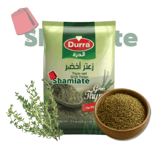 [5093 Thyme (Zaatar) (Durra, Green, 400 gm, 12 Pieces) Thym (Zaatar) (Durra, Vert, 400 gm, 12 Pièces) Thym (Zaatar) (Durra, Vert, 400 gm, 12 Pieces)زعتر (الدرة, أخضر, 400 غرام, 12 وحدة) ] زعتر (الدرة, أخضر, 400 غرام, 12 وحدة)