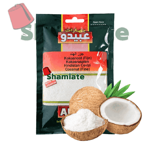 [5136 Coconut Powder (Abido, 50 gm, 10 Pieces) Noix De Coco En Poudre (Abido, 50 gm, 10 Pièces) Noix De Coco En Poudre (Abido, 50 gm, 10 Pieces)جوز الهند (عبيدو, بلا, 50 غرام, 10 وحدات) ] Coconut Powder (Abido, 50 gm, 10 Pieces)