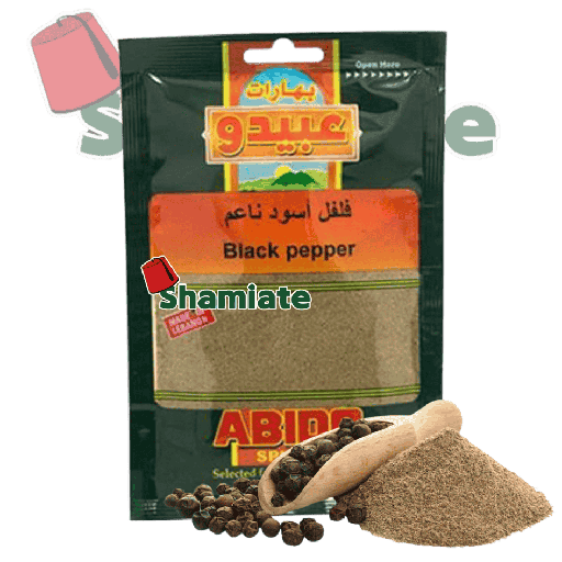 [5177 Ground Dark Pepper (Abido, 50 gm, 10 Pieces) Poivre Noir Moulu (Abido, 50 gm, 10 Pièces) Poivre Noir Moulu (Abido, 50 gm, 10 Pieces)فلفل أسود مطحون (عبيدو, بلا, 50 غرام, 10 وحدات) ] Poivre Noir Moulu (Abido, 50 gm, 10 Pièces)