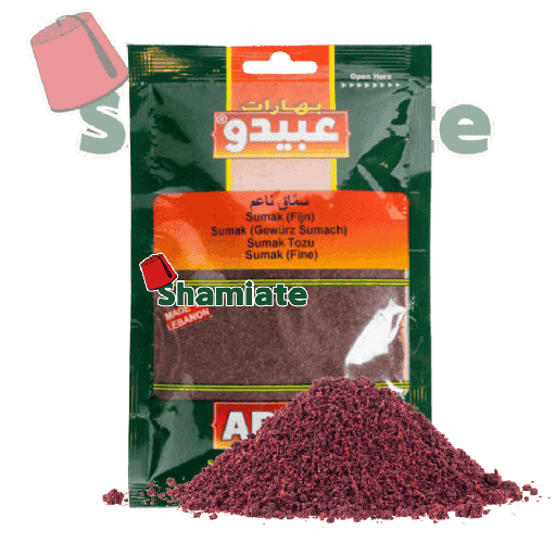 [5179 Ground Sumac (Abido, 50 gm, 10 Pieces) Sumac Moulu (Abido, 50 gm, 10 Pièces) Sumac Moulu (Abido, 50 gm, 10 Pieces)سماق ناعم (عبيدو, بلا, 50 غرام, 10 وحدات) ] Sumac Moulu (Abido, 50 gm, 10 Pièces)