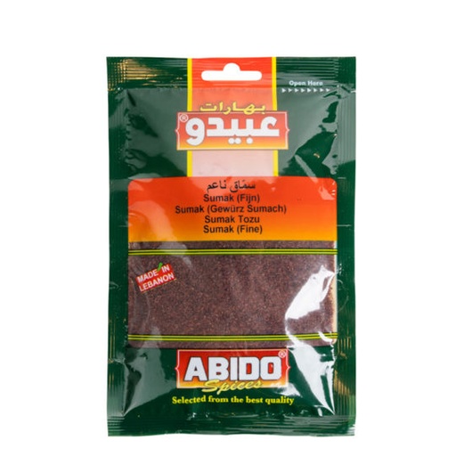 [5179 Ground Sumac (Abido, 50 gm, 10 Pieces) Sumac Moulu (Abido, 50 gm, 10 Pièces) Sumac Moulu (Abido, 50 gm, 10 Pieces)سماق ناعم (عبيدو, بلا, 50 غرام, 10 وحدات) ] Sumac Moulu (Abido, 50 gm, 10 Pièces)