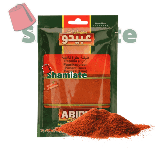 [5193 Paprika Spices (Abido, 50 gm, 10 Pieces) Épices Paprika (Abido, 50 gm, 10 Pièces) Epices Paprika (Abido, 50 gm, 10 Pieces)بهار بابريكا -فليفلة حلوة (عبيدو, بلا, 50 غرام, 10 وحدات) ] Épices Paprika (Abido, 50 gm, 10 Pièces)