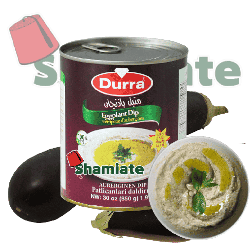 [5339 Eggplant Caviar (Durra, 850 gm, 12 Pieces) Caviar D’aubergine (Baba Ghanouj) (Durra, 850 gm, 12 Pièces) Caviar D'aubergine (Baba Ghanouj) (Durra, 850 gm, 12 Pieces)بابا غنوج (الدرة, بلا, 850 غرام, 12 وحدة) ] بابا غنوج (الدرة, بلا, 850 غرام, 12 وحدة)