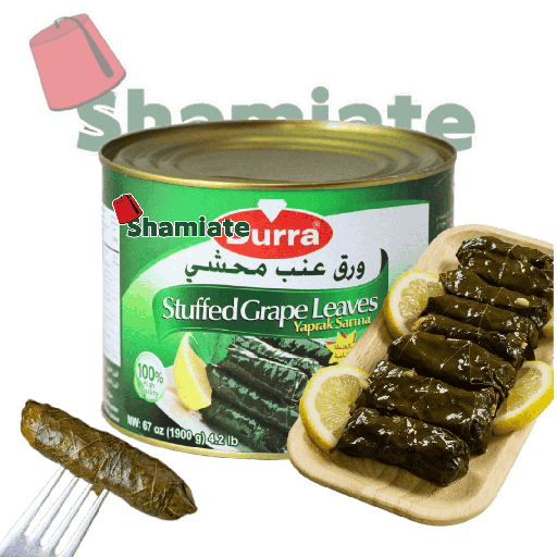 [5382 Grape Leaves Stuffed with Rice (Yalanji) (Durra, 1.9 Kg, 6 Pieces) Feuilles De Vigne Farcie au Riz (Yalanji) (Durra, 1.9 Kg, 6 Pièces) Feuilles De Vigne Farcie au Riz (Yalanji) (Durra, 1.9 Kg, 6 Pieces)يالنجي (الدرة, بلا, 1.9 كلغ, 6 وحدات) ] Feuilles De Vigne Farcie au Riz (Yalanji) (Durra, 1.9 Kg, 6 Pièces)