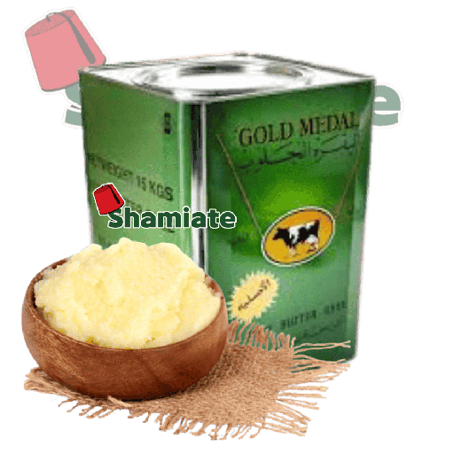 [5394 Butter Ghee - Samen (Gold Medal, 15 Kg, 1 Piece) Ghee - Beurre Clarifié - Samen (Gold Medal, 15 Kg, 1 Pièce) Ghee - Beurre Clarifie - Samen (Gold Medal, 15 Kg, 1 Piece)سمنة (البقرة الحلوب, بلا, 15 كلغ, 1 وحدة) ] سمنة (البقرة الحلوب, بلا, 15 كلغ, 1 وحدة)