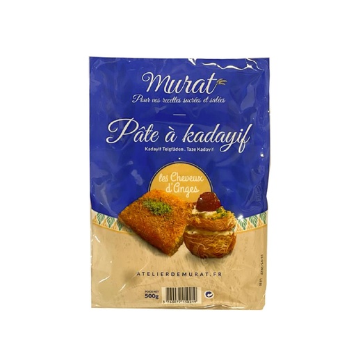 [5545 Kunafa Dough (Murat, 500 gm, 12 Pieces) Pâte à Kunafa - Cheveux d'Ange (Murat, 500 gm, 12 Pièces) Pate a Kunafa - Cheveux d'Ange (Murat, 500 gm, 12 Pieces)عجينة الكنافة (مرات, بلا, 500 غرام, 12 وحدة) ] Pâte à Kunafa - Cheveux d'Ange (Murat, 500 gm, 12 Pièces)