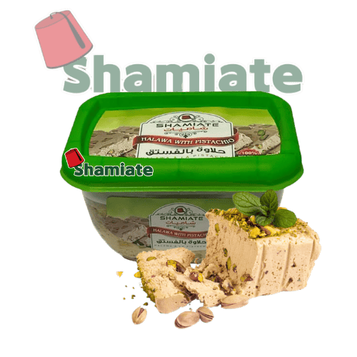 [5557 Halawa (Shamiate, Pistachio, 400 gm, 12 Pieces) Halawa (Shamiate, Pistache, 400 gm, 12 Pièces) Halawa (Shamiate, Pistache, 400 gm, 12 Pieces)حلاوة (شاميات, فستق, 400 غرام, 12 وحدة) ] Halawa (Shamiate, Pistachio, 400 gm, 12 Pieces)