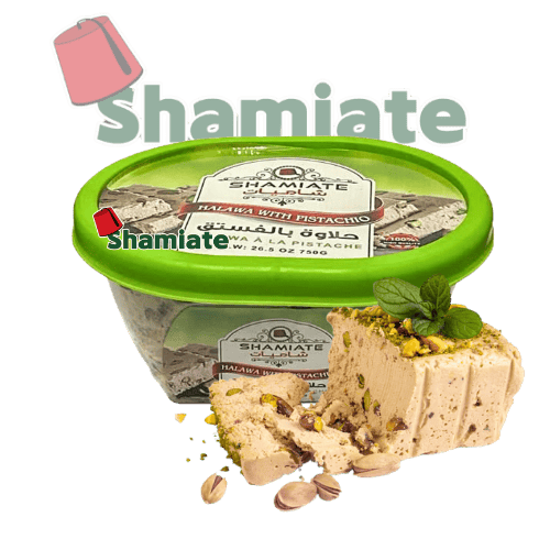 [5559 Halawa (Shamiate, Pistachio, 750 gm, 12 Pieces) Halawa (Shamiate, Pistache, 750 gm, 12 Pièces) Halawa (Shamiate, Pistache, 750 gm, 12 Pieces)حلاوة (شاميات, فستق, 750 غرام, 12 وحدة) ] حلاوة (شاميات, فستق, 750 غرام, 12 وحدة)