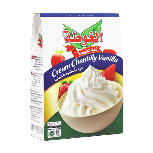 [5606 Instant Chantilly Cream (Algota, Vanilla, 130 gm, 24 Pieces) Crème Chantilly Instantanée (Algota, Vanille, 130 gm, 24 Pièces) Creme Chantilly Instantanee (Algota, Vanille, 130 gm, 24 Pieces)كريم شانتيلي الفوري (Algota, فانيلا, 130 غرام, 24 وحدة) ] Instant Chantilly Cream (Algota, Vanilla, 130 gm, 24 Pieces)