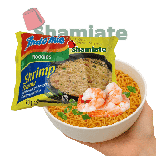 [5619 Instant Noodles (Indomie, Shrimp, 70 gm, 8 x 5 Pieces) Nouilles Instantanées (Indomie, Crevette, 70 gm, 8 x 5 Pièces) Nouilles Instantanees (Indomie, Crevette, 70 gm, 8 x 5 Pieces)أندومي معكرونة سريعة التحضير (اندومي, روبيان, 70 غرام, 8 x 5 وحدة) ] أندومي معكرونة سريعة التحضير (اندومي, روبيان, 70 غرام, 8 x 5 وحدة)