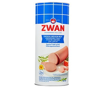 [5672 Canned Poultry Luncheon (Zwan, 850 gm, 12 Pieces) Luncheon Viande De Poulet (Zwan, 850 gm, 12 Pièces) Luncheon Viande De Poulet (Zwan, 850 gm, 12 Pieces)لحم دجاج معلب (زوان, بلا, 850 غرام, 12 وحدة) ] لحم دجاج معلب (زوان, بلا, 850 غرام, 12 وحدة)
