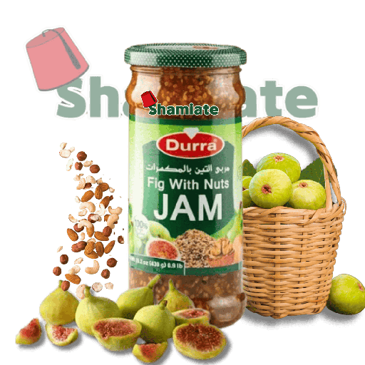 [1672 Jam (Durra, Fig With Nuts, 430 gm, 12 Pieces) Confiture (Durra, Figue Aux Noix, 430 gm, 12 Pièces) Confiture (Durra, Figue Aux Noix, 430 gm, 12 Pieces)مربى (الدرة, تين بالمكسرات, 430 غرام, 12 وحدة) ] Jam (Durra, Fig With Nuts, 430 gm, 12 Pieces)