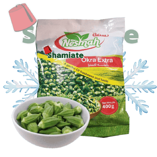 [5908 Frozen Okra (Nesmah, Extra, 400 gm, 20 Pieces) Gombo Surgelées (Nesmah, Extra, 400 gm, 20 Pièces) Gombo Surgelees (Nesmah, Extra, 400 gm, 20 Pieces)بامية مجمدة (نسمه, اكسترا, 400 غرام, 20 وحدة) ] Gombo Surgelées (Nesmah, Extra, 400 gm, 20 Pièces)
