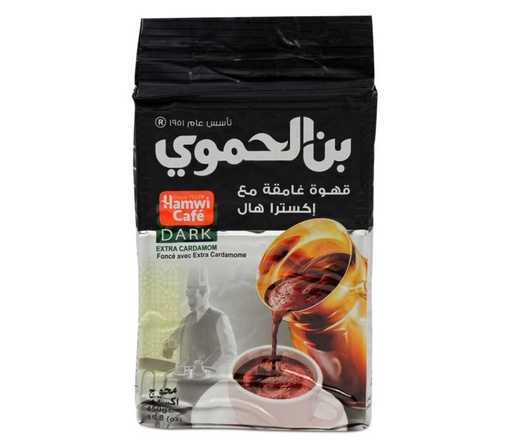 [6954 Arabic Coffee (Hamwi, Dark Extra Cardamome, 450 gm, 6 Pieces) Café Arabe (Hamwi, Noir Extra Cardamome, 450 gm, 6 Pièces) Cafe Arabe (Hamwi, Noir Extra Cardamome, 450 gm, 6 Pieces)قهوة عربية (الحموي, أسود حب هال إضافي, 450 غرام, 6 وحدات) ] قهوة عربية (الحموي, أسود حب هال إضافي, 450 غرام, 6 وحدات)