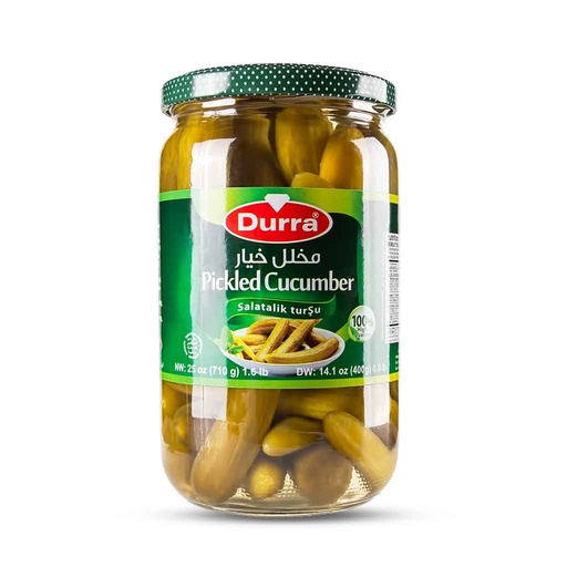 [2031 Pickled Cucumbers (Durra, 720 gm, 12 Pieces) Concombres Marinés (Durra, 720 gm, 12 Pièces) Concombres Marines (Durra, 720 gm, 12 Pieces)مخلل (كبيس) خيار (الدرة, بلا, 720 غرام, 12 وحدة) ] Pickled Cucumbers (Durra, 720 gm, 12 Pieces)