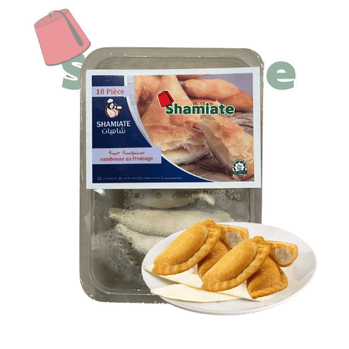 [7721 Cheese Sambousek (Shamiate, 10 Pieces, 460 gm, 10 x 10 Pieces) Samboussek au Fromage (Shamiate, 10 Pièces, 460 gm, 10 x 10 Pièces) Samboussek au Fromage (Shamiate, 10 Pieces, 460 gm, 10 x 10 Pieces)سمبوسك جبنة (شاميات, 10 قطع, 460 غرام, 10 x 10 وحدة) ] Cheese Sambousek (Shamiate, 10 Pieces, 460 gm, 10 x 10 Pieces)