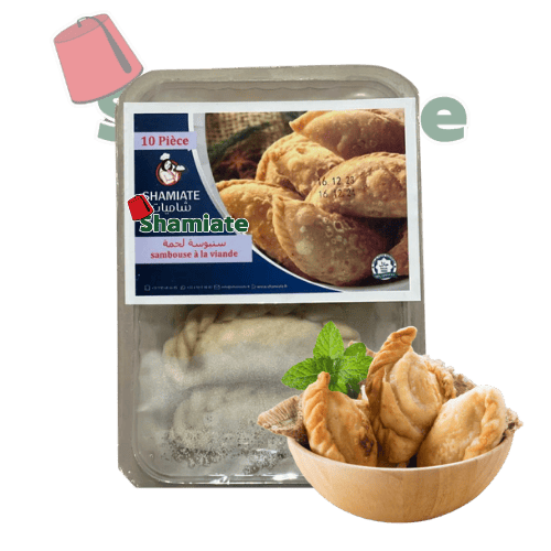 [7723 Meat Sambousek  (Shamiate, 10 Pieces, 500 gm, 10 x 10 Pieces) Samboussek à la viande (Shamiate, 10 Pièces, 500 gm, 10 x 10 Pièces) Samboussek a la viande (Shamiate, 10 Pieces, 500 gm, 10 x 10 Pieces)سمبوسك لحمة (شاميات, 10 قطع, 500 غرام, 10 x 10 وحدة) ] Samboussek à la viande (Shamiate, 10 Pièces, 500 gm, 10 x 10 Pièces)