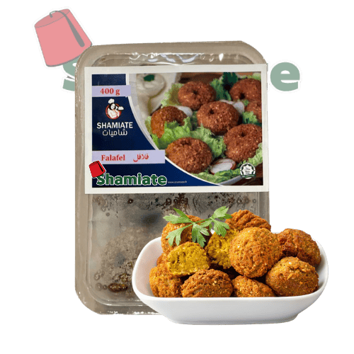 [7725 Falafel (Shamiate, 400 gm, 10 Pieces) Falafel (Shamiate, 400 gm, 10 Pièces) Falafel (Shamiate, 400 gm, 10 Pieces)فلافل (شاميات, بلا, 400 غرام, 10 وحدات) ] Falafel (Shamiate, 400 gm, 10 Pièces)